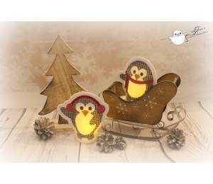 ITH - LED Teelichthülle Pingu Party